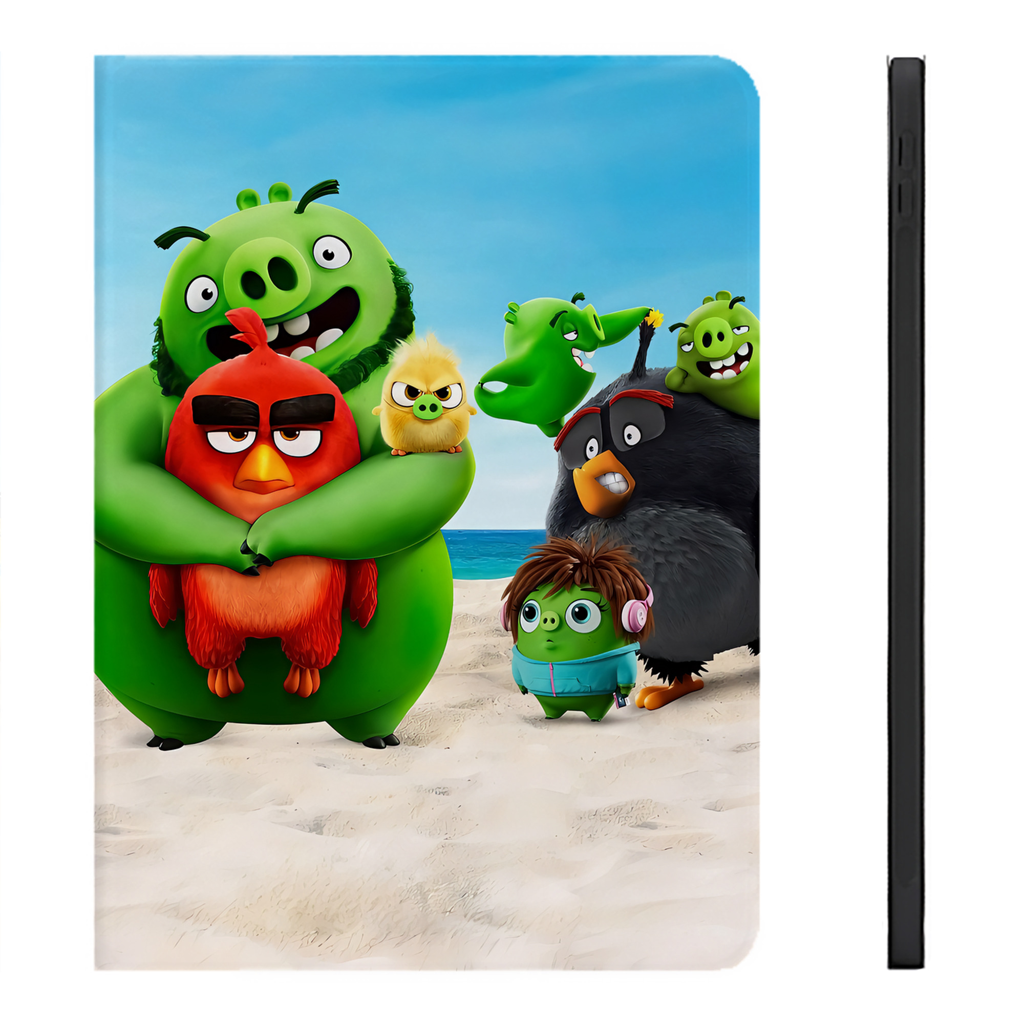 （画像用） Angry Birds アングリーバード IPadケース ペンホルダー付き ブックスタイルデザイン